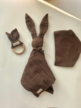 Set - Schnuffeltuch, Beißring & Halstuch