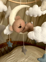 Mobile ''Bär mit blauen Sternen"