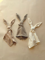 Schnuffeltuch Hase aus zertifizierter Baumwolle