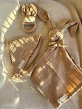 Set - Schnuffeltuch, Beißring & Halstuch