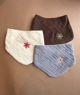 HALSTUCH aus zertifizierter Baumwolle - bestickt