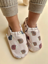 Barfußschuhe ''Igel Dunkel"