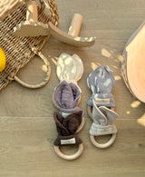 Beißring  aus zertifizierter Baumwolle und Birkenholz