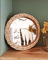 Rattan Spiegel "Rund"