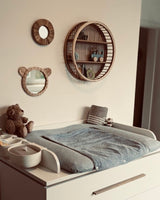 Rattan Spiegel "Panda"