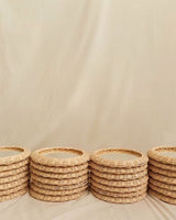 Rattan Spiegel "Panda"