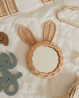 Rattan Spiegel "Hase"