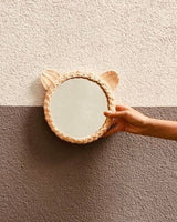 Rattan Spiegel "Panda"