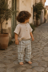 Checked Cozy Pants - Cotton