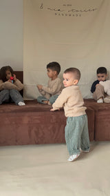 Striped Cotton Pants  - 2 pieces