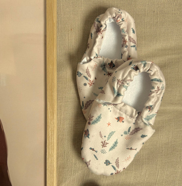 Barfußschuhe ''Meeresmotiv''