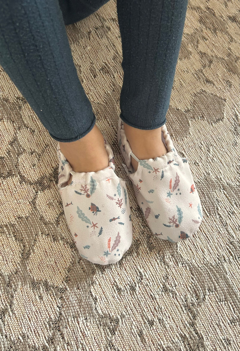 Barfußschuhe ''Meeresmotiv''