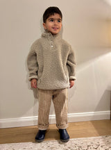 STRIPED COTTON PANTS