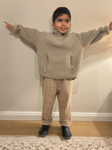 STRIPED COTTON PANTS