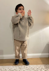 STRIPED COTTON PANTS