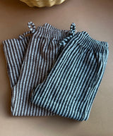 STRIPED COTTON PANTS