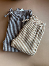STRIPED COTTON PANTS