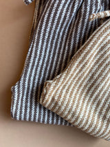 STRIPED COTTON PANTS