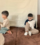 Striped Cotton Pants  - 2 pieces