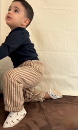 Striped Cotton Pants  - 2 pieces