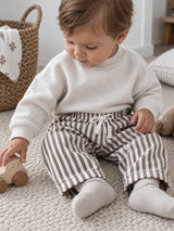 Little Stripes – Gestreifte Baumwollhose Unisex