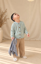 STRIPED COTTON PANTS