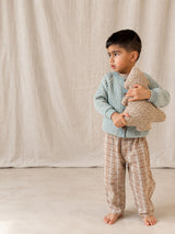 Checked Cozy Pants - Cotton